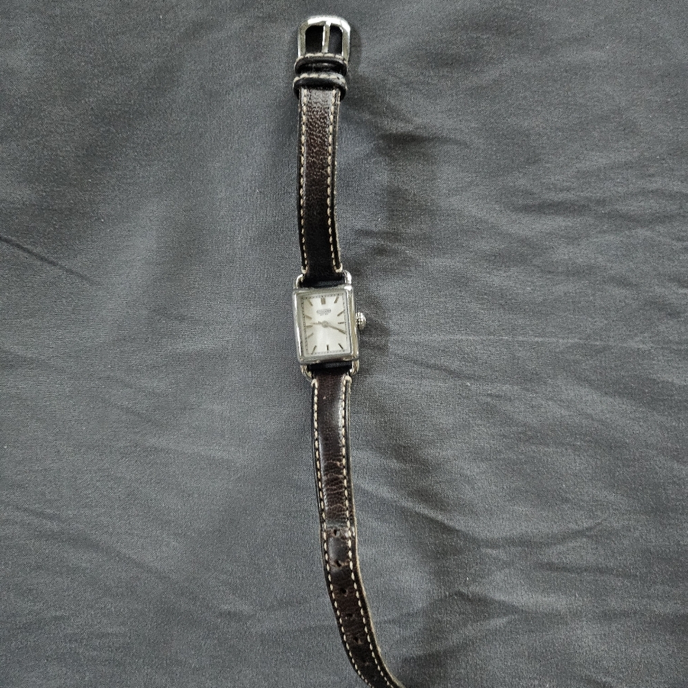 Coah Dark Brown Leather Strap Women's Watch